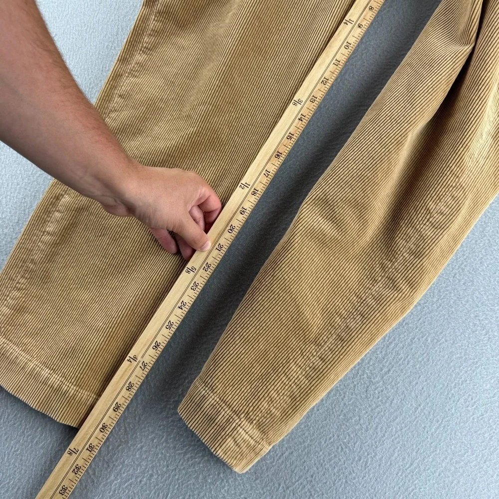 Ralph Lauren Rugby Pants Mens 36 (Fits 36x30) Beige Corduroy Cotton Chino